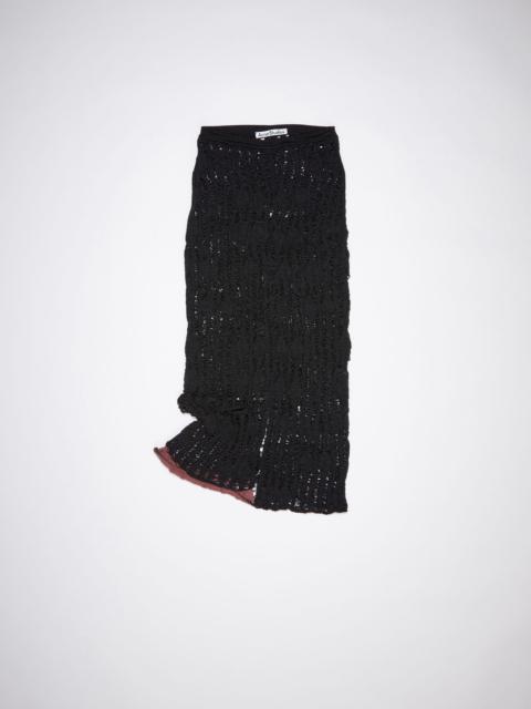 Acne Studios Ladder knit skirt - Black