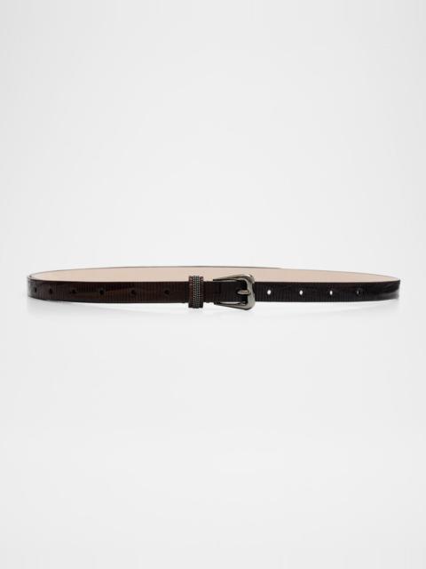 Brunello Cucinelli Carved Leather Belt