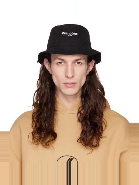 We11done Black Washed Bucket Hat