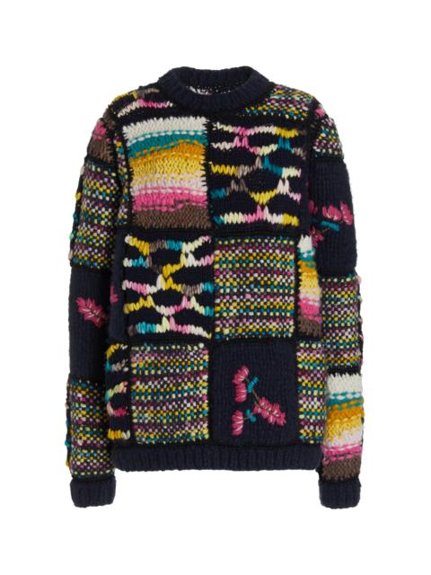 GABRIELA HEARST Lawrence Patchwork Sweater in Welfat Cashmere