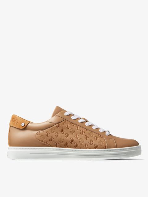 JIMMY CHOO Rome/M
Caramel JC Monogram Pattern and Leather Low-Top Trainers