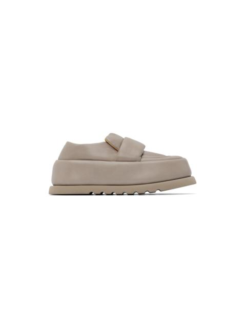 Taupe Bombo Loafers