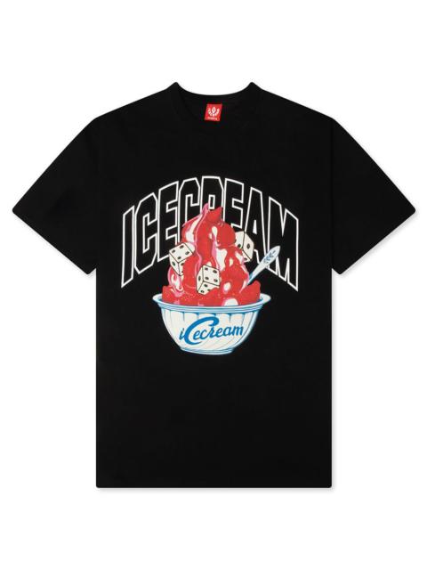 ICECREAM DICE S/S TEE - BLACK