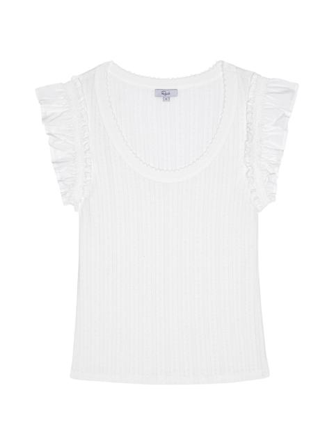 Rails Women's Giovanna Pointelle-Knit Top - White