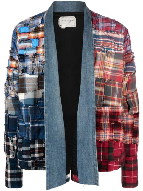 Greg Lauren panelled cotton jacket