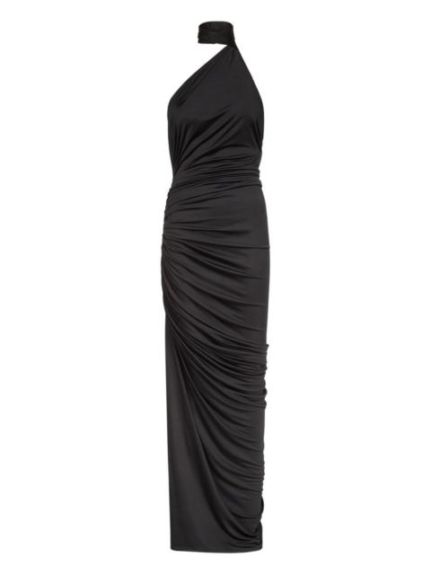LUDOVIC DE SAINT SERNIN halter ruched maxi dress