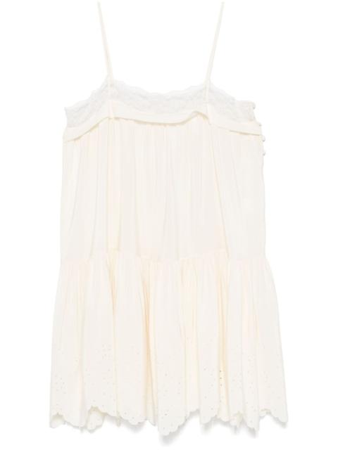 Chloé lace-trim mini dress