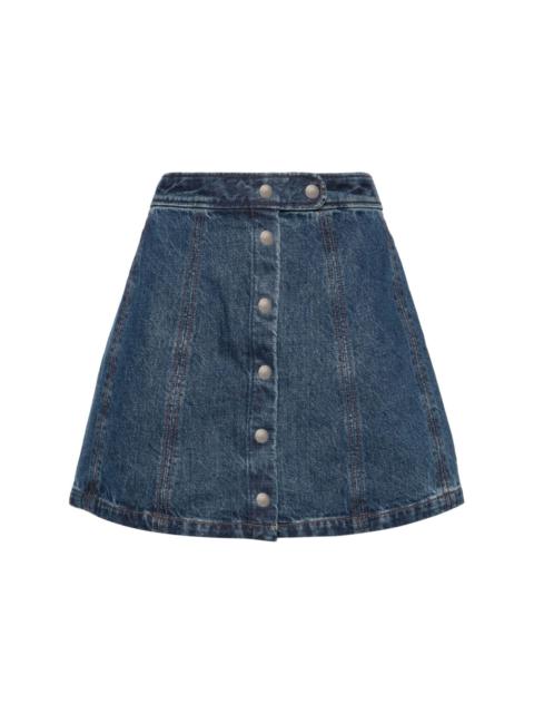 A.P.C. A-line denim miniskirt