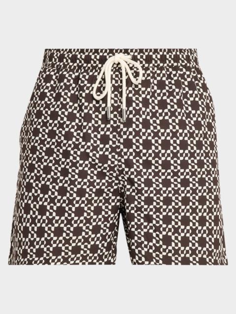 SIMKHAI Men's Malachi Printed Swim Shorts