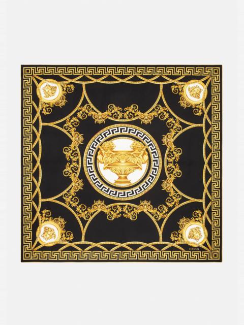 VERSACE La Coupe des Dieux Print Silk Foulard