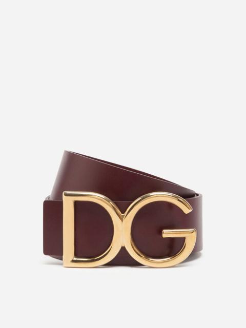 Dolce & Gabbana Leather belt with DG logo