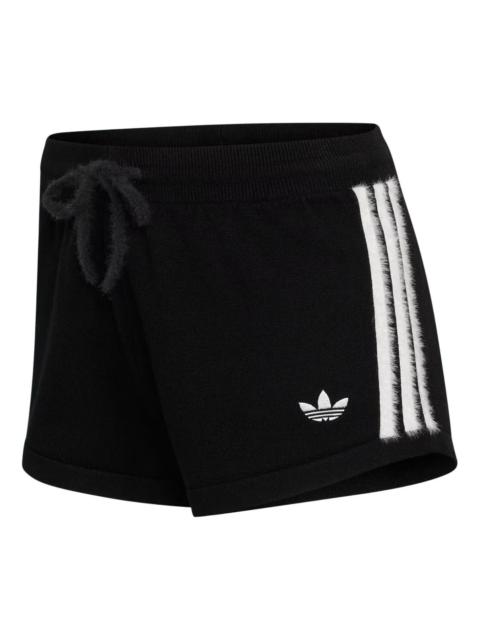 adidas (WMNS) adidas Knitted Short Asia Sizing 'Black White' KS7371