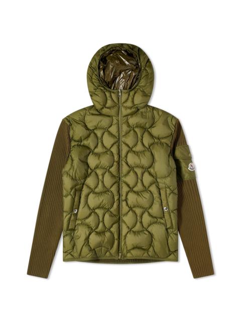 Moncler Panelled Virgin Wool and Cashmere-Blend and Shell