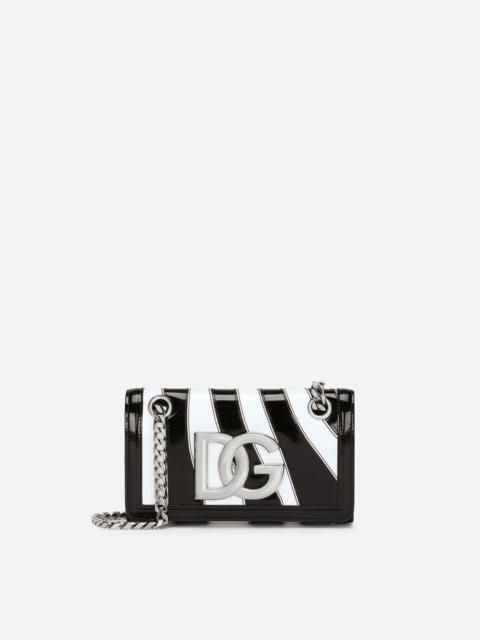 Dolce & Gabbana 3.5 cell phone bag in zebra patchwork
