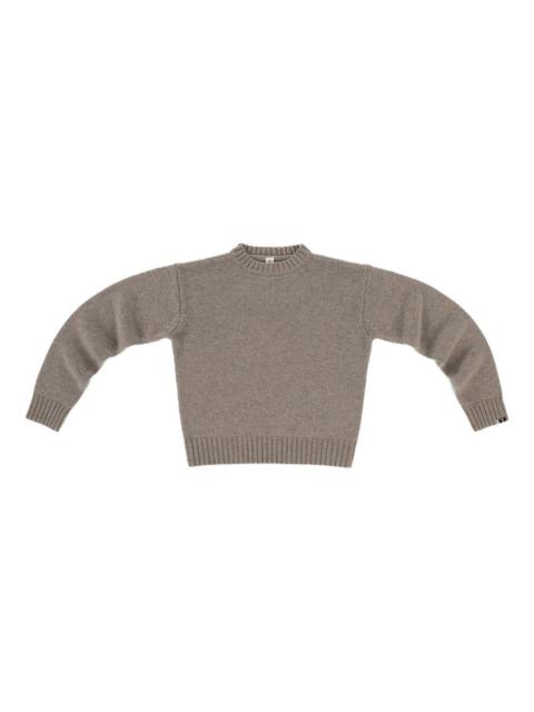 extreme cashmere ribbed trim sweater