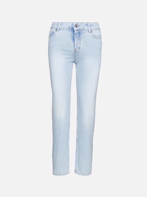ALEXANDRE VAUTHIER Crystallized Low Waist Jean