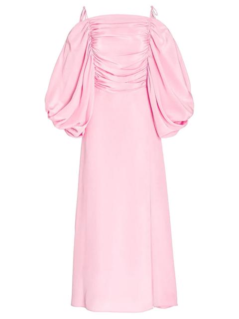 RODARTE Silk Off The Shoulder Dress