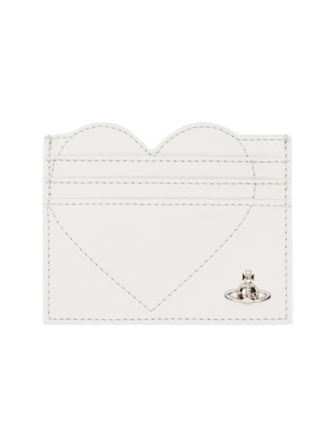 Vivienne Westwood Off-White Heart Card Holder