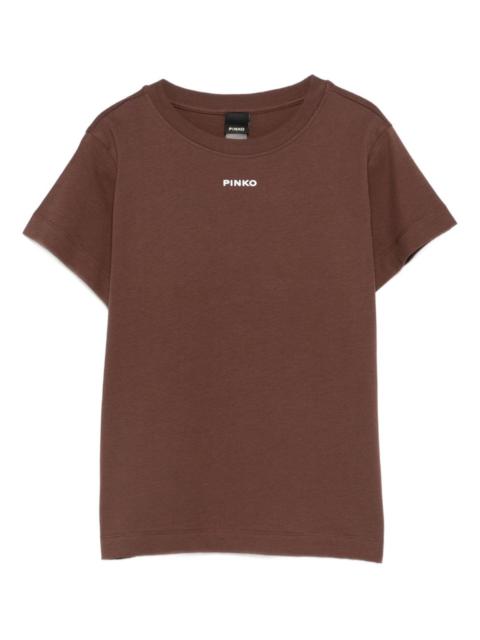 PINKO logo-appliqué T-shirt