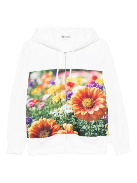 Comme des Garçons Comme des Garçons floral-print hoodie