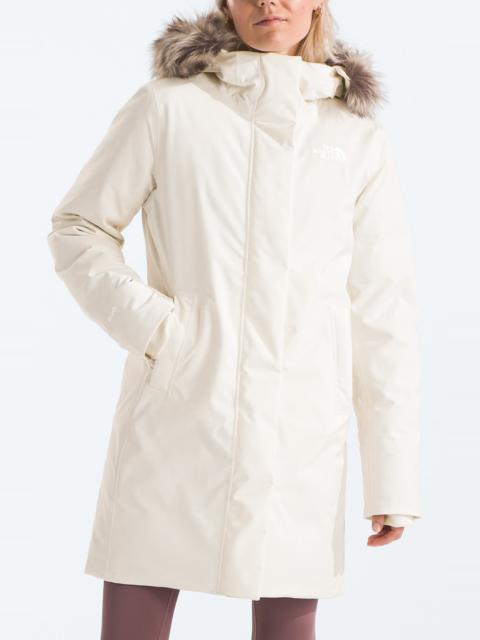 The North Face The North Face Arctic Waterproof 600-Fill-Power Down Parka with Faux Fur Trim in White Dune at Nords