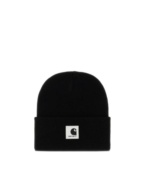 Carhartt logo-patch beanie