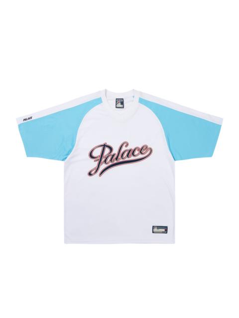 PALACE Palace Meshy Stripe Jersey Blue/Gold | stockx