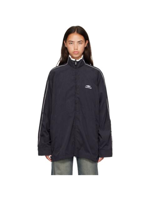 BALENCIAGA Black Fluid Peachy Track Jacket