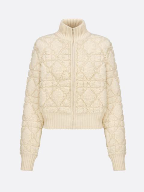 Dior Macrocannage Zipped Cardigan