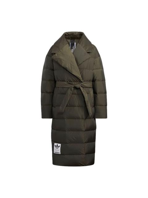 adidas (WMNS) adidas Originals Long Down Jacket 'Olive Green' H64732