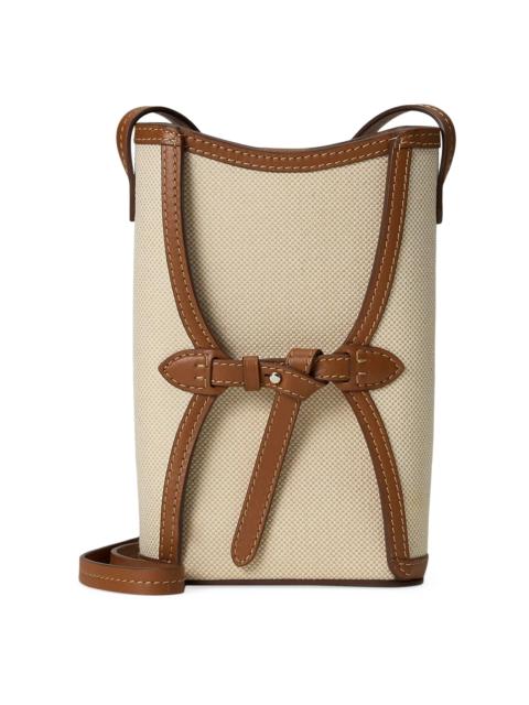 Ralph Lauren Women's The Ralph Canvas Phone Pouch - Natural Gold