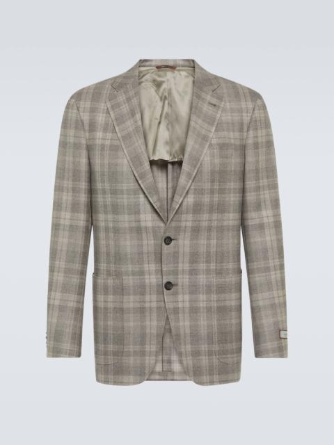 Kei checked wool blazer