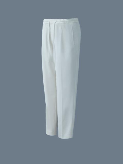 MARTIN Pleated wool pants with elasticized waist