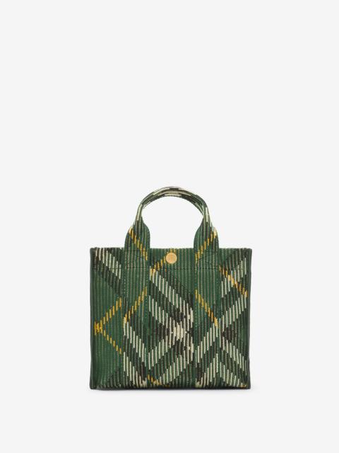 Burberry Mini Check Knitted Tote