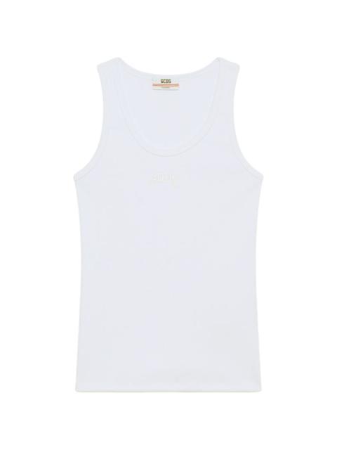GCDS ribbed tank top