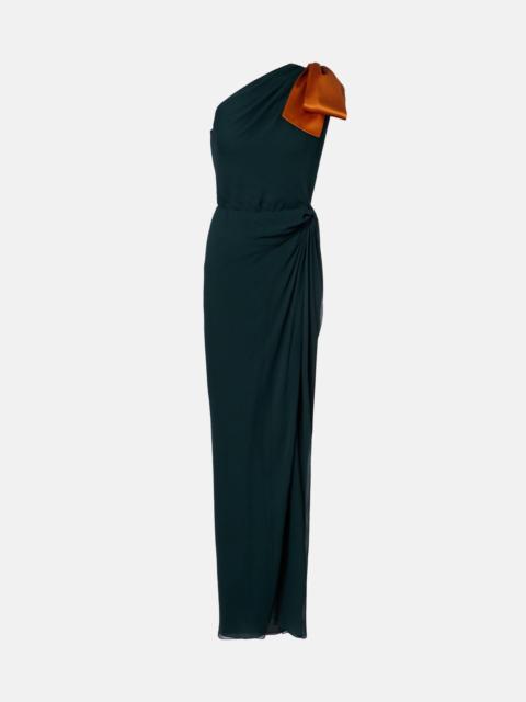 SAINT LAURENT Silk chiffon gown