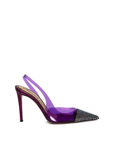 ALEXANDRE VAUTHIER Clear PVC Pointed Pump Violet