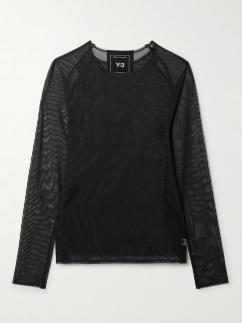 Y-3 + Y-3 Layered Stretch Recycled-mesh Shirt