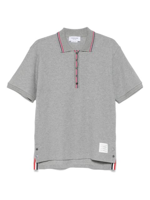 Cotton Waffle Rib Cuff Polo Men