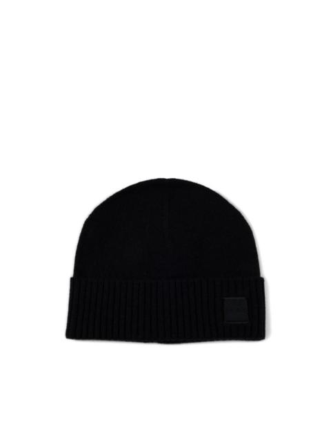 BOSS logo-patch beanie hat