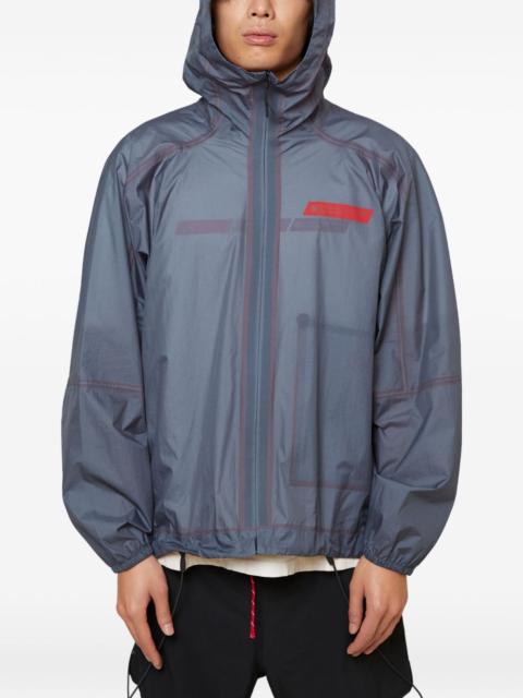 District Vision x Massimo Osti logo hooded jacket