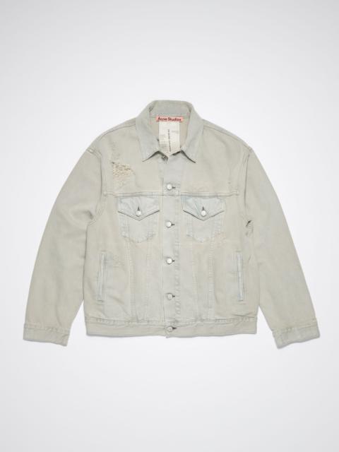 Acne Studios Relaxed fit denim jacket - Grey/beige