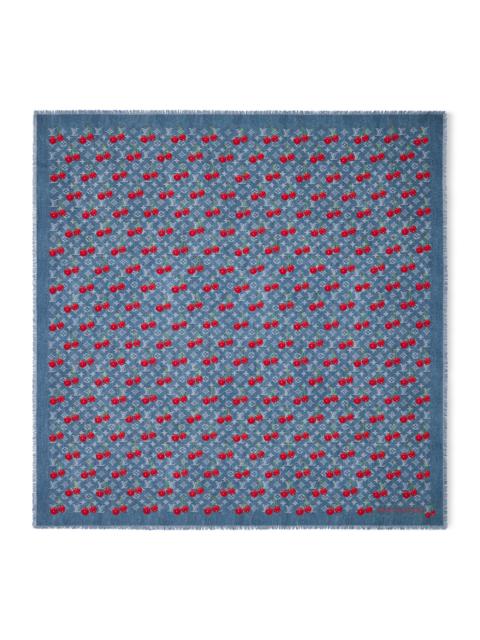 Louis Vuitton LV x TM Denim Cerise Shawl