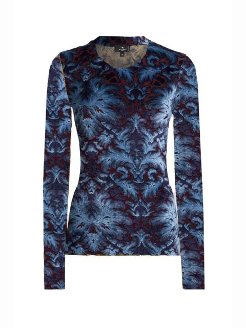 Etro Long Sleeve Printed Top
