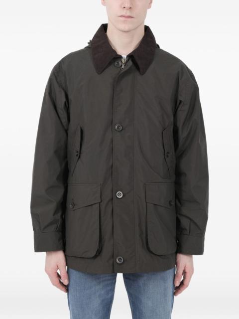 Nanamica hooded corduroy-collar jacket