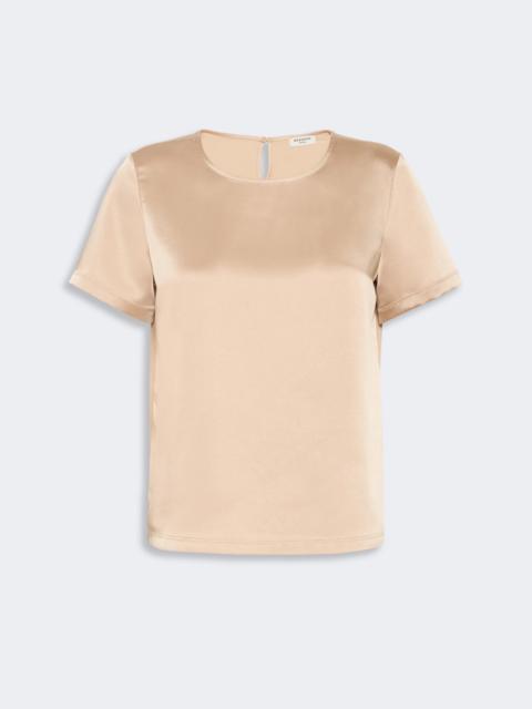 WEEKEND Max Mara GILBERT Satin crew-neck T-shirt - PINK