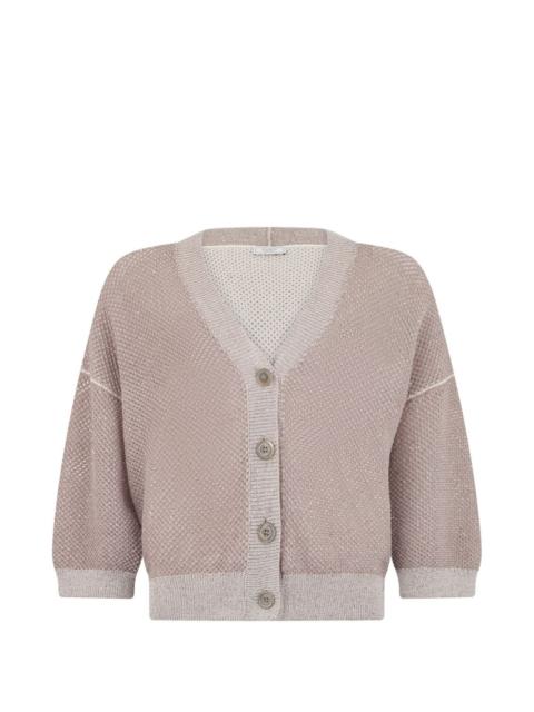 PESERICO V-neck buttoned cardigan