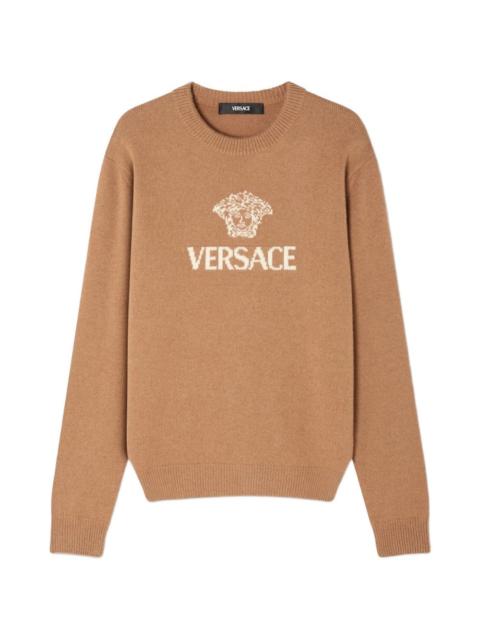 VERSACE logo-embellishment sweater