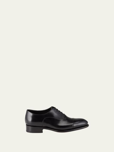 Santoni Men's Isaac Cap-Toe Leather Oxford Shoes