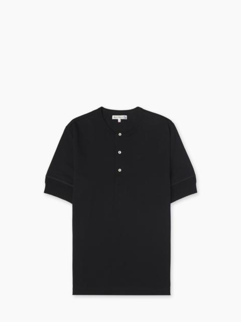 Merz b. Schwanen MERZ B. SCHWANEN 103 LOOPWHEELED HENLEY CHARCOAL